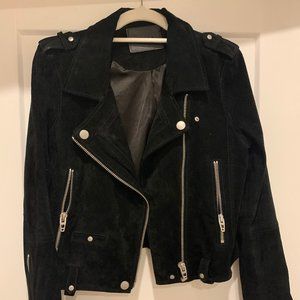 Blank NYC Black Suede Moto Jacket
